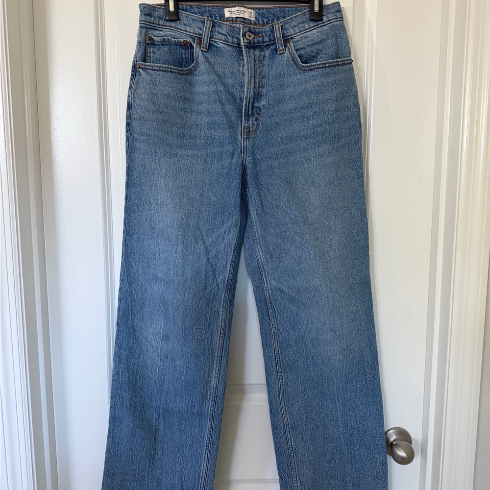 Abercrombie & Fitch Light Blue Straight Leg Jeans